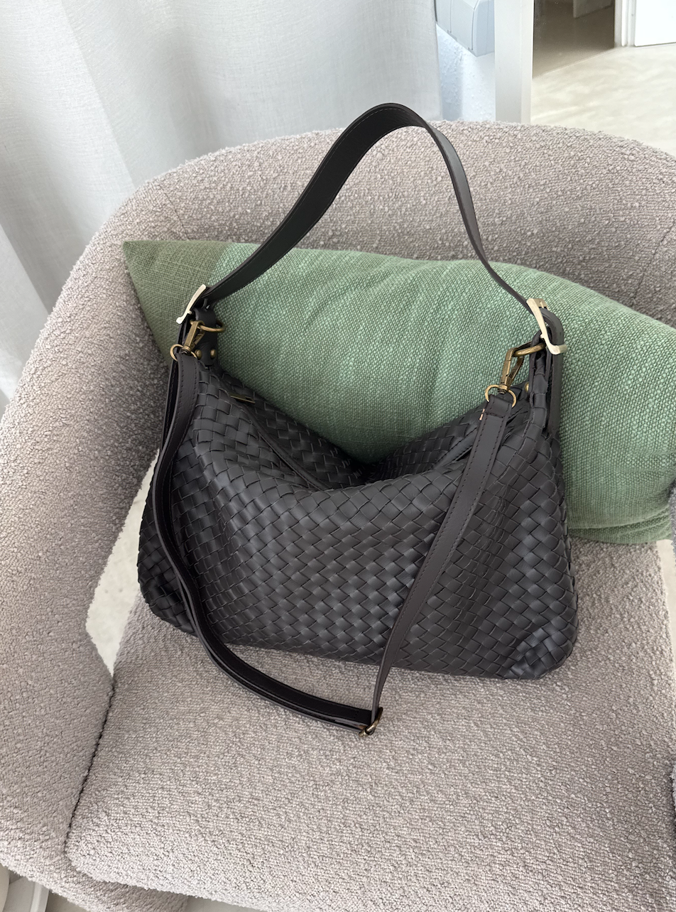 Duża pleciona torebka