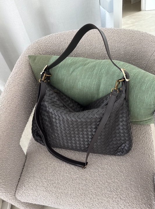 Duża pleciona torebka